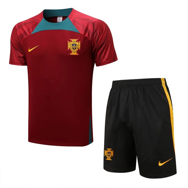 Camiseta Entrenamiento Portugal Conjunto Completo 2022/23 Rojo